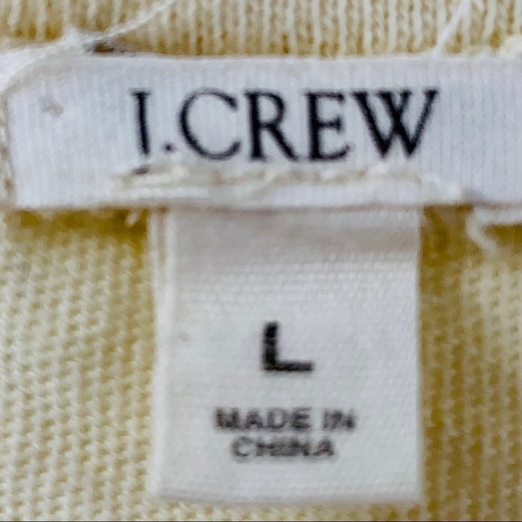 J. Crew Eggshell V Neck Long Sleeve Top - Picture 8 of 8